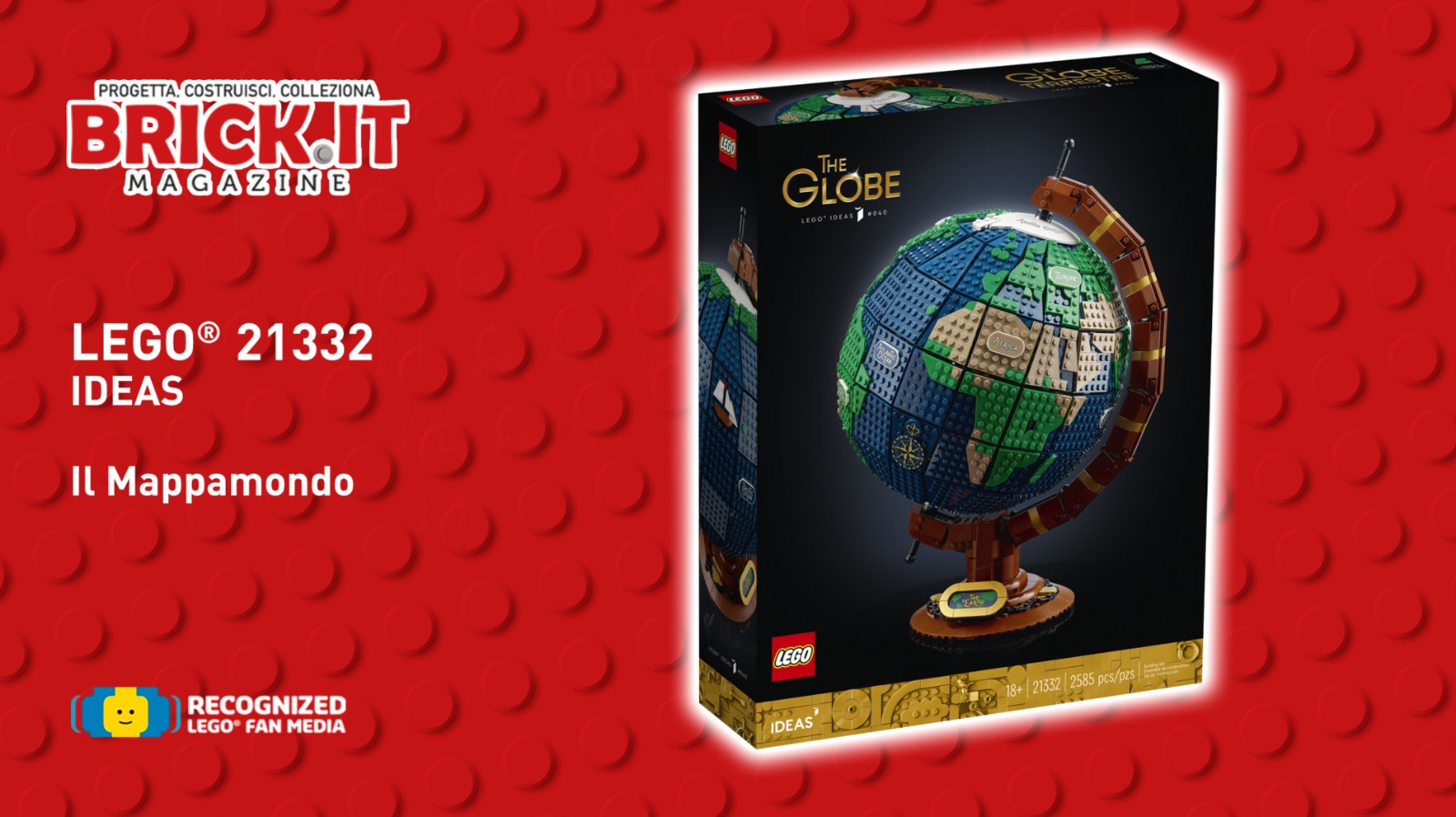 LEGO® Ideas 21332 – Earth Globe – Recensione