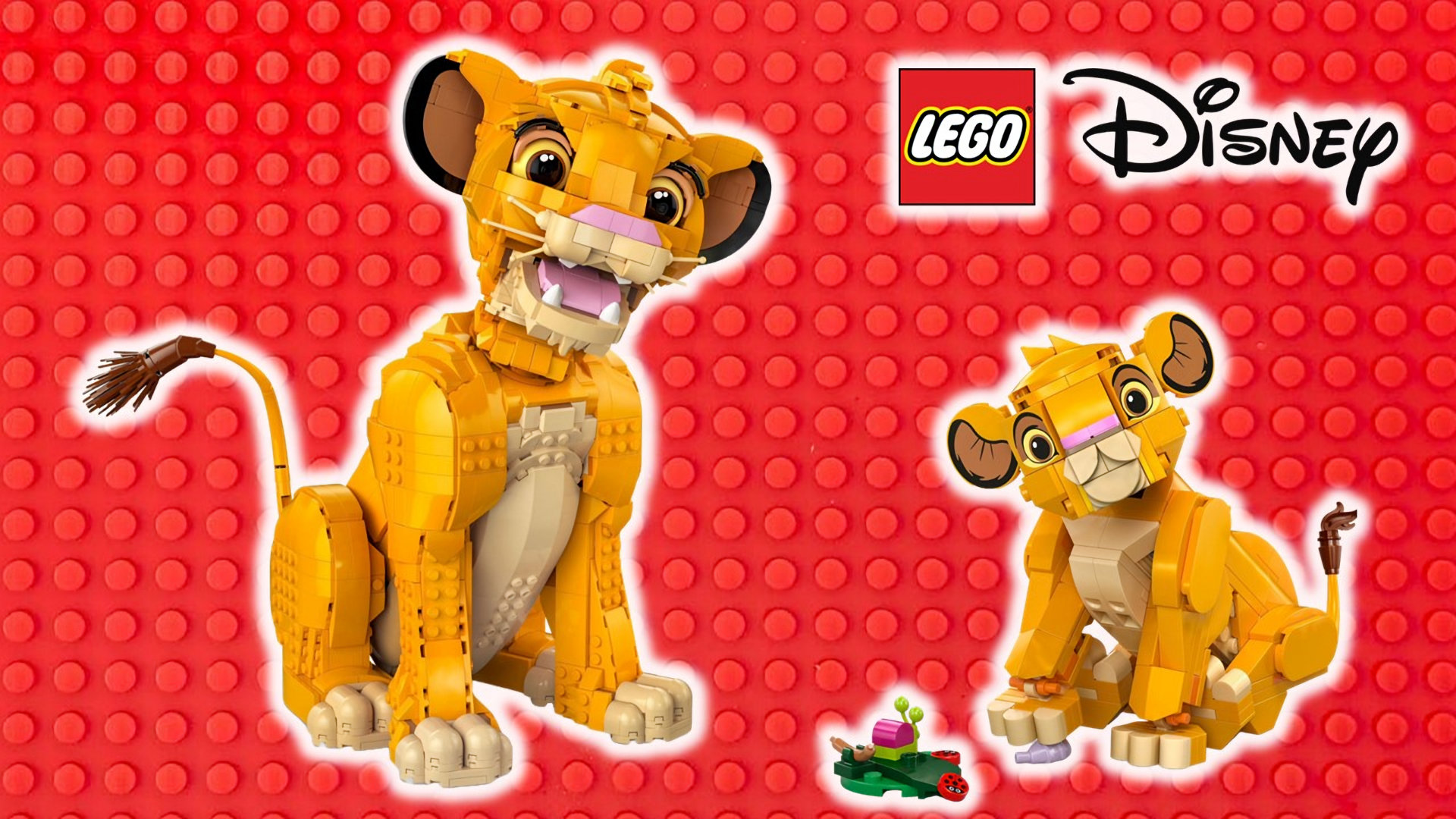 LEGO e Disney presentano due versioni di Simba, il giovane Re Leone
