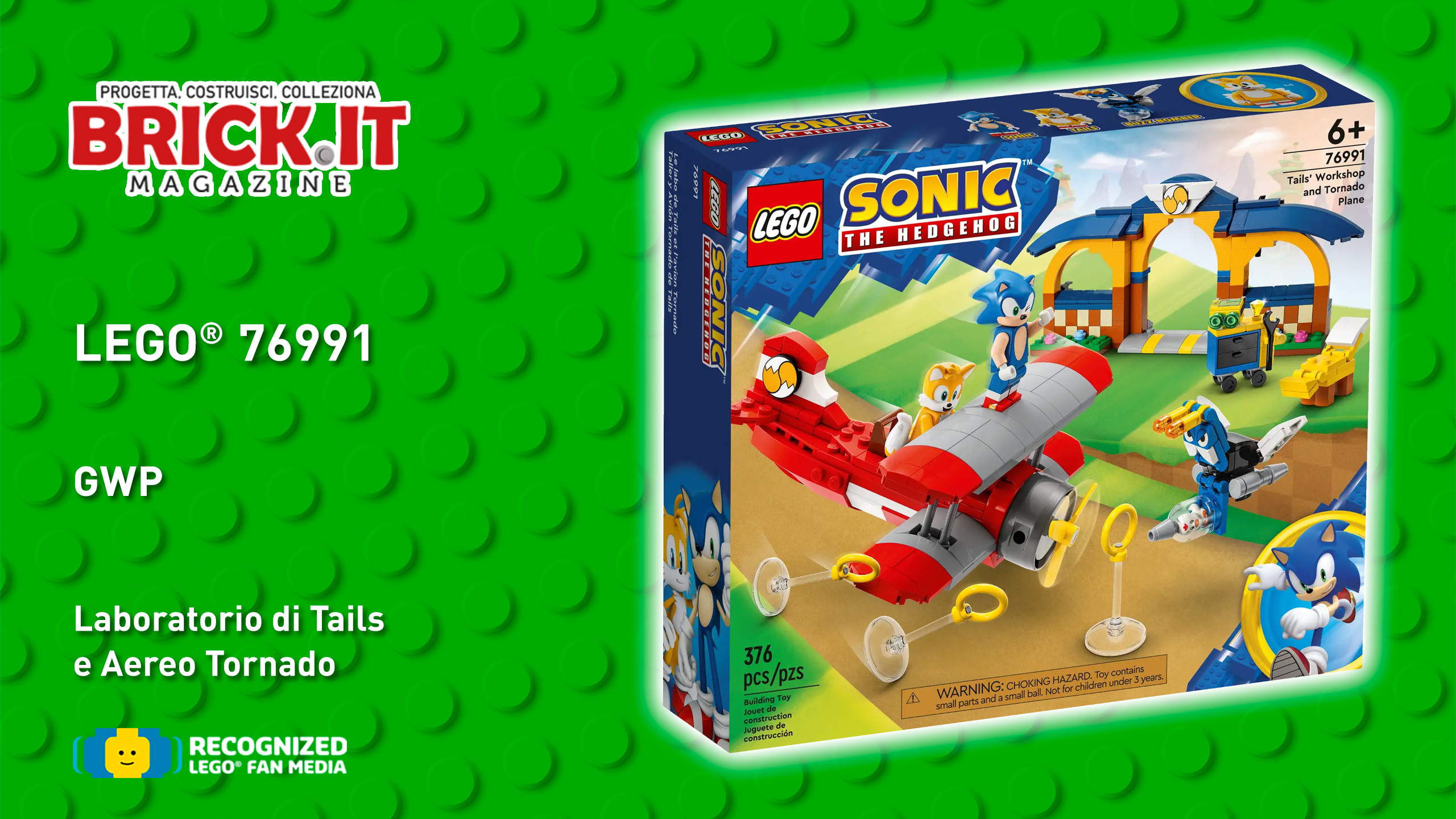 LEGO® 76991 – Sonic the Hedgehog – Laboratorio di Talis e l’aereo tornado – Recensione