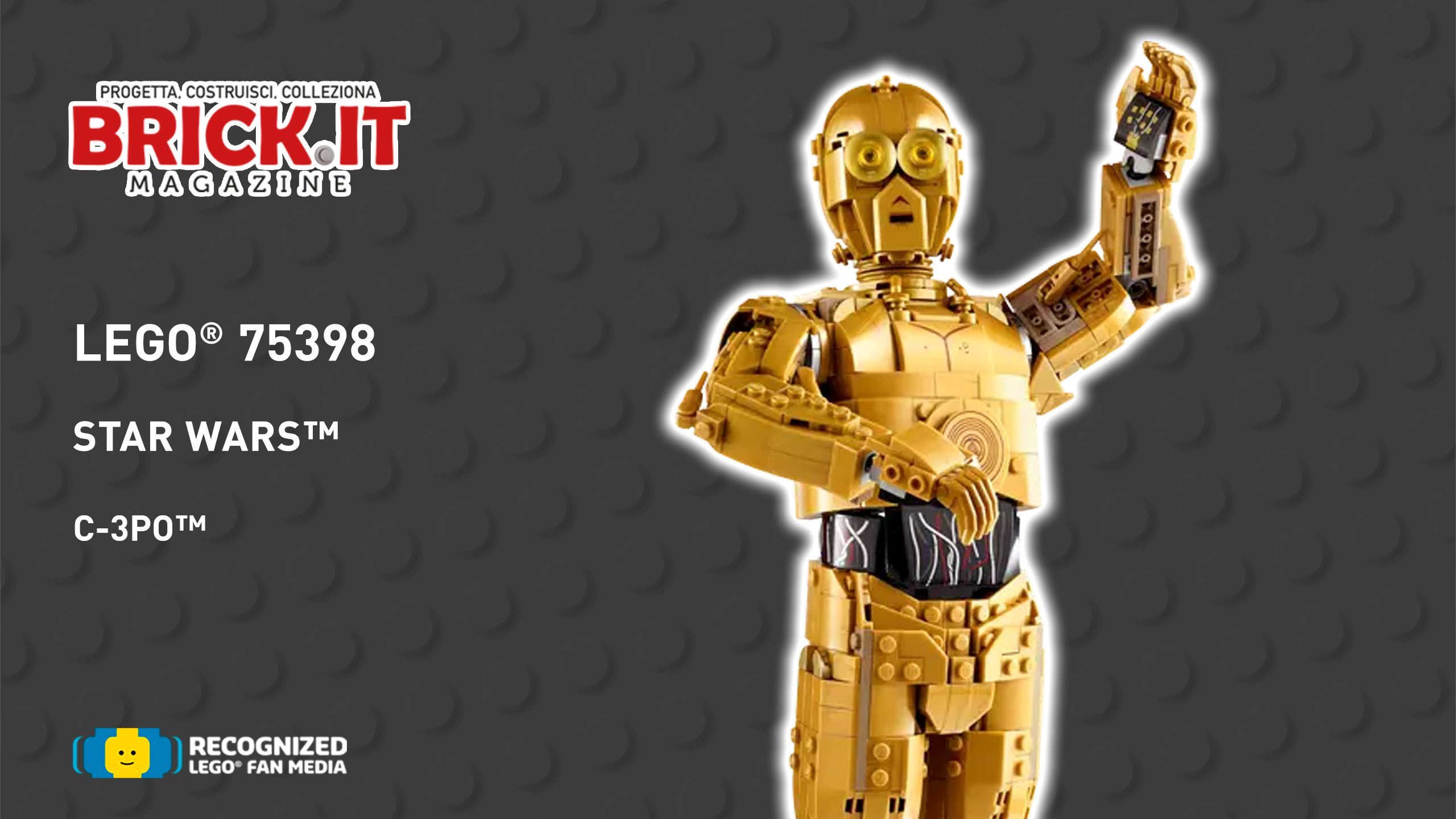 LEGO Star Wars #75398 – C-3PO™ – Recensione