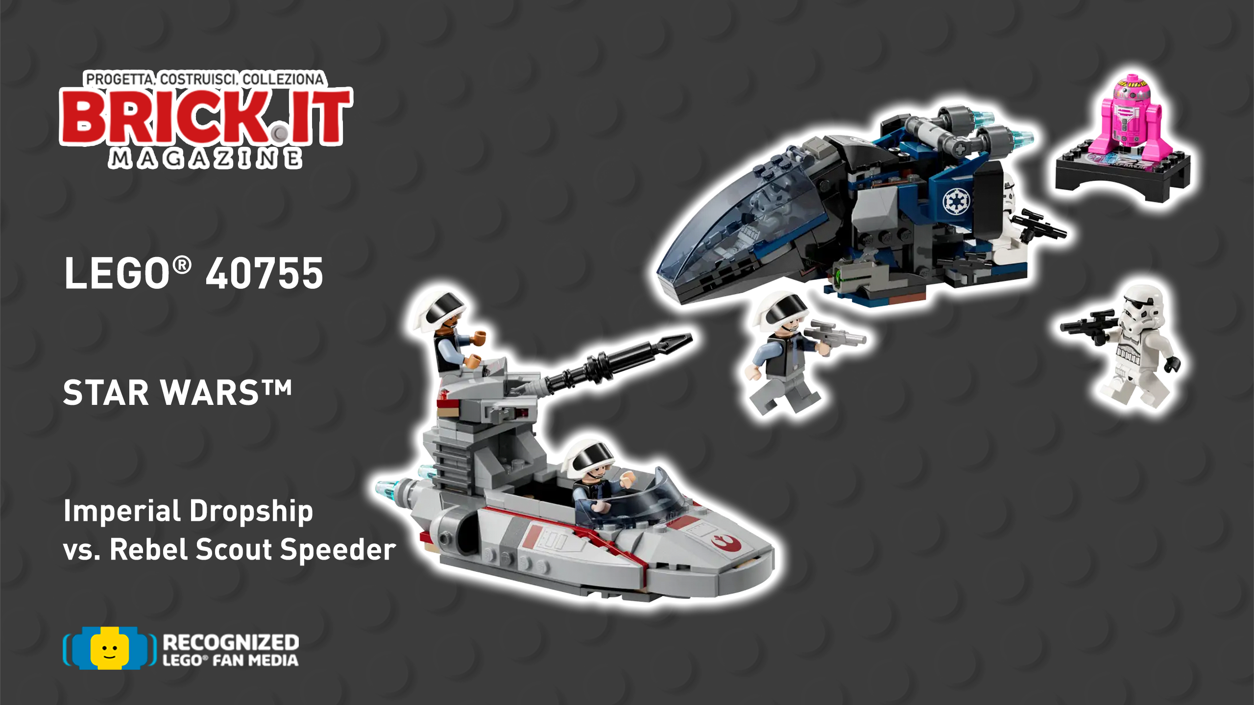 LEGO® #40755 – Imperial Dropship vs. Rebel Scout Speeder