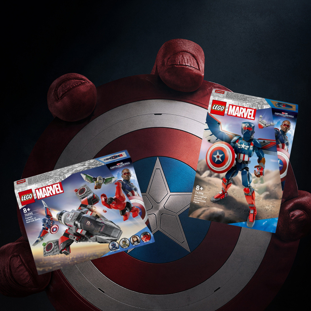 I primi set LEGO® Marvel – Captain America – Brave New World