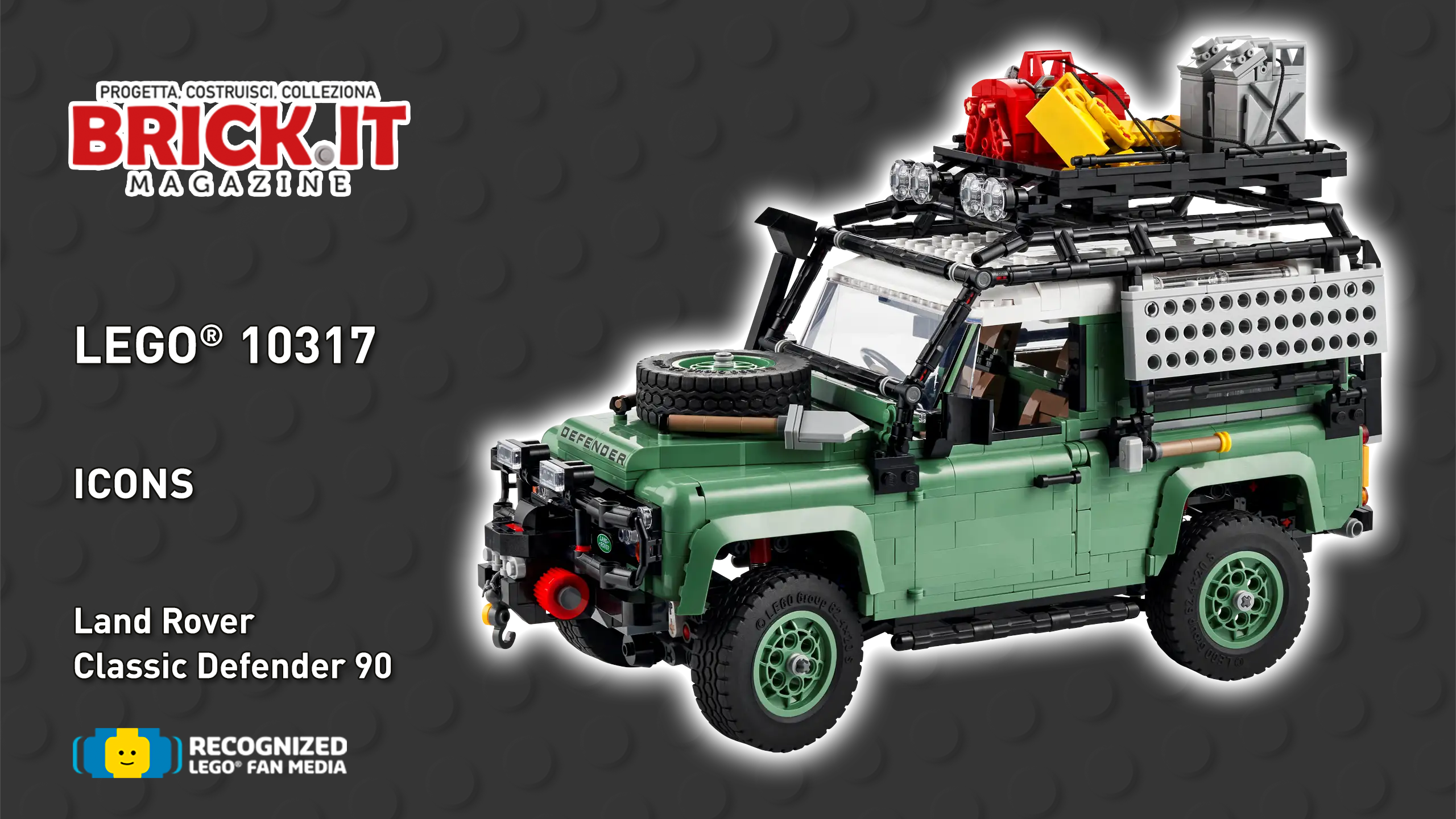 LEGO® Icons 10317 – Land Rover Classic Defender 90 – Recensione video