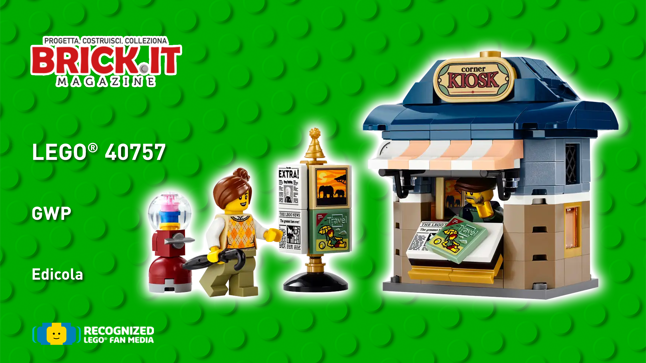 LEGO ICONS GWP 40757 – Corner Kiosk – La recensione