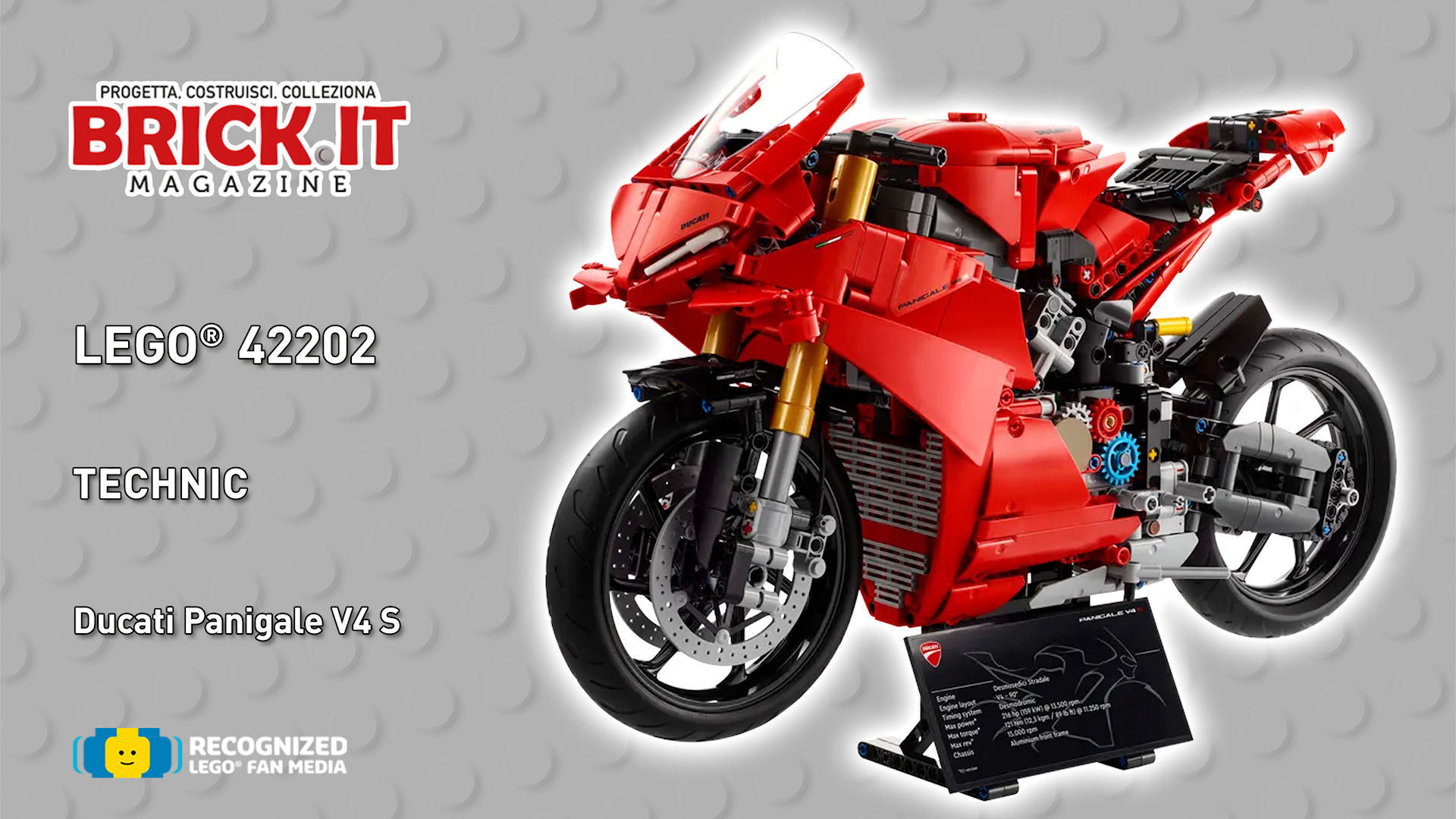 LEGO Technic Ducati Panigale V4 S: la recensione