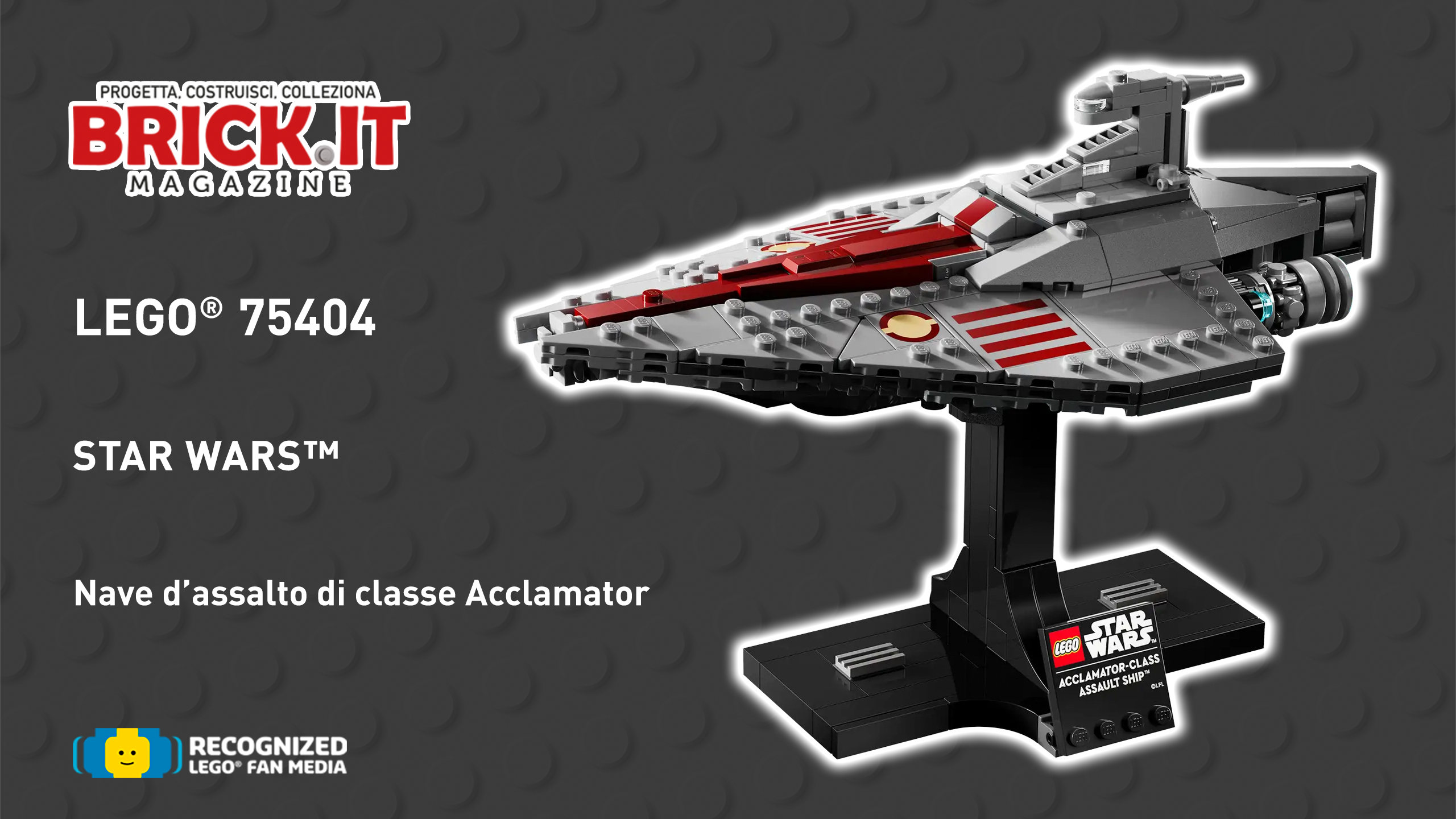 LEGO® Star Wars 75404 – Acclamator-Class Assault Ship™ – Recensione