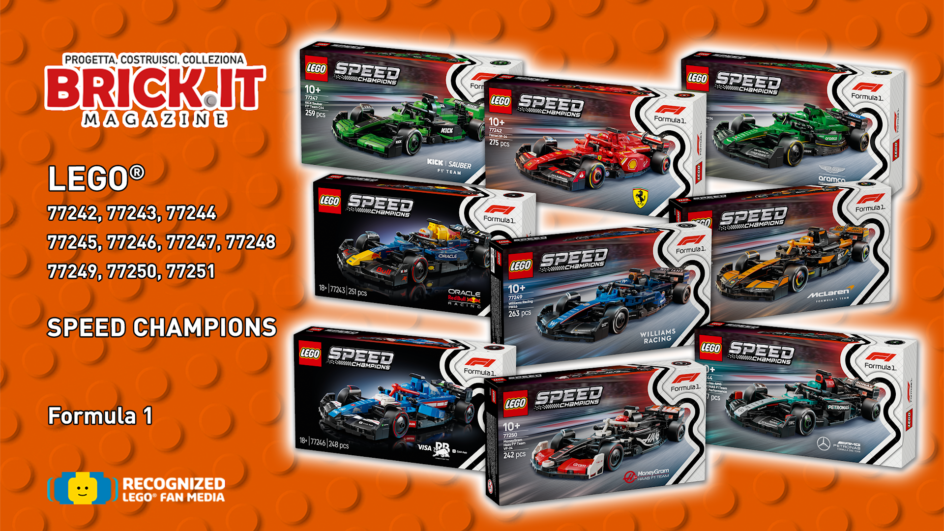 LEGO Speed Champions Formula 1: scopriamoli in anteprima!