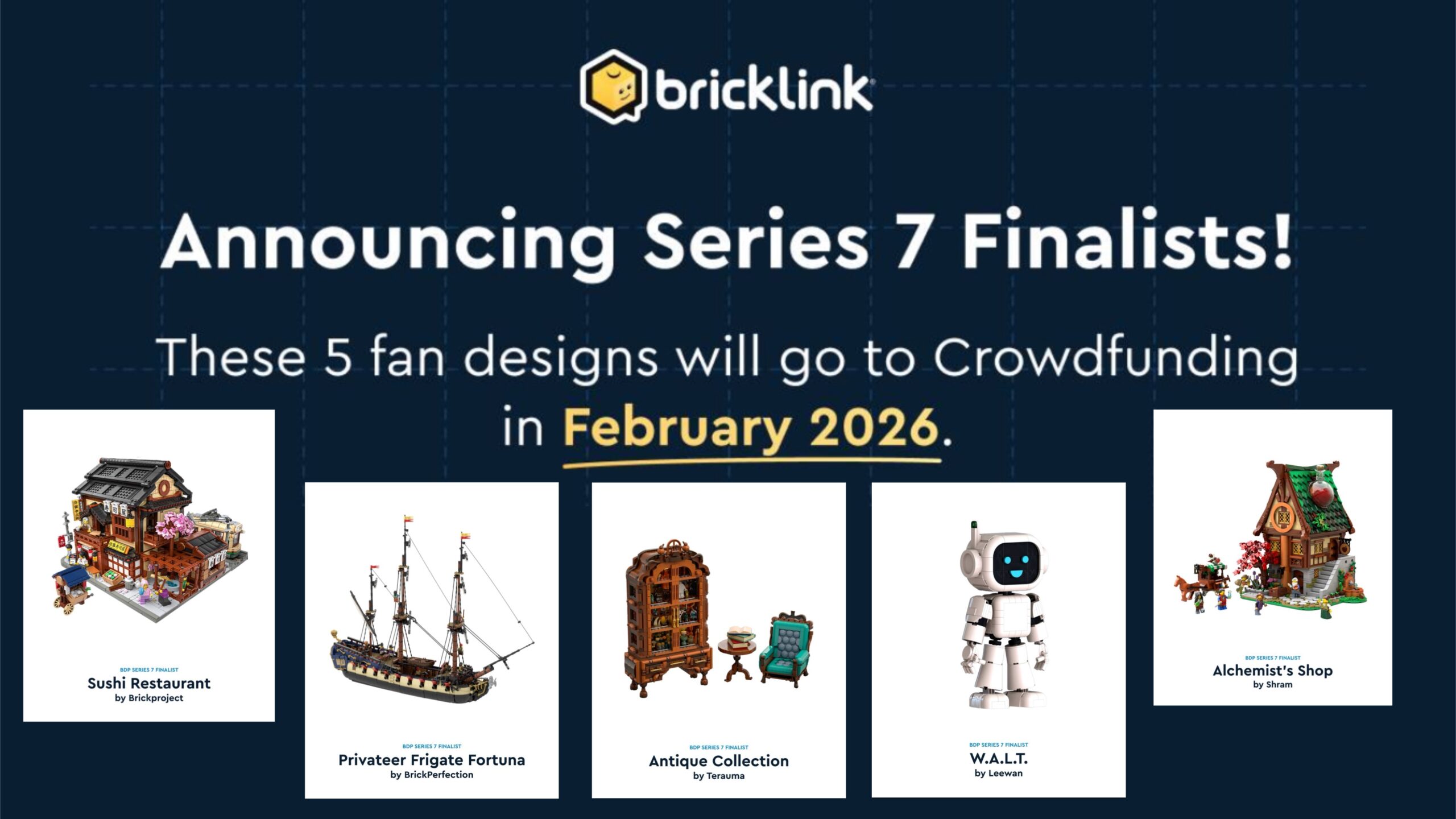 FINALISTI BRICKLINK DESIGNER PROGRAM SERIES 7.