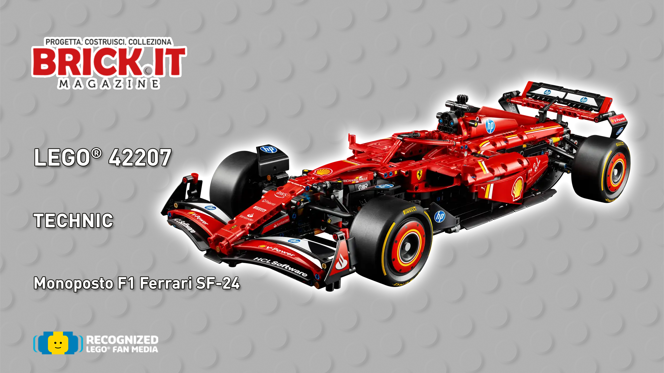 LEGO Technic 42207 – Monoposto F1 Ferrari SF-24: la recensione